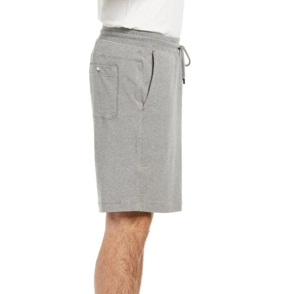 Daniel Buchler Heathered Drawstring Lounge Shorts - Picture 2 of 3